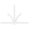 Ekena Millwork Redmond Architectural Grade PVC Gable Bracket, 84"W x 56"H x 2"D x 4"F, 16/12 Pitch GBP084X56X0204RED00 - alternate 5